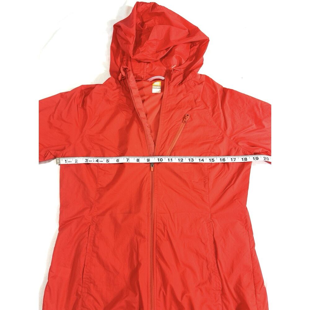 Lucy Tech Women’s Orange Hooded Lightweight Jacket M Nylon Windbreaker - Picture 6 of 10